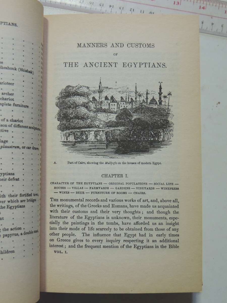 The Ancient Egyptians: Their Life And Customs - J. Gardener Wilkinson   2 Volume Set-