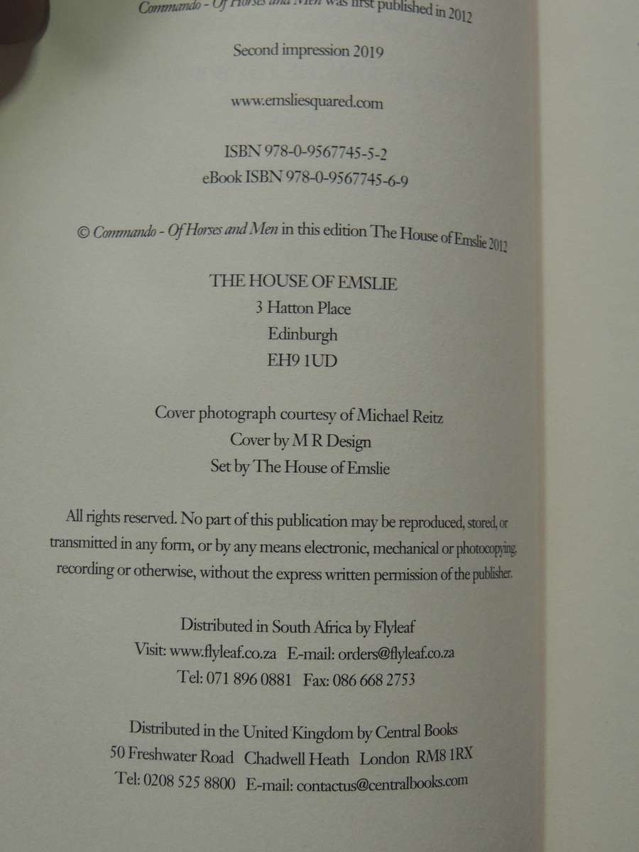 Commando: Of Horses And Men- Deneys Reitz