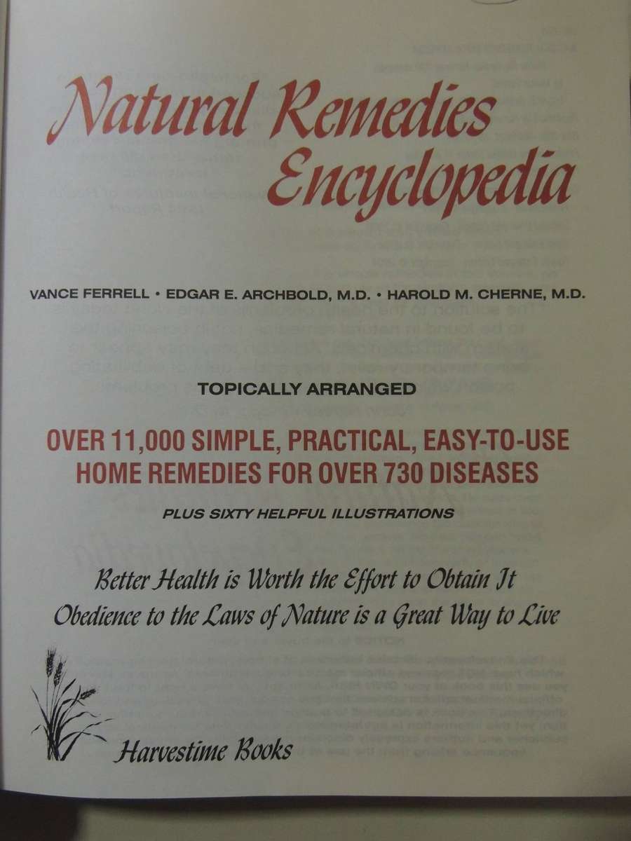 The Natural Remedies Encyclopedia, 7th Edition- MD Vance Ferrell, Harold Cherne
