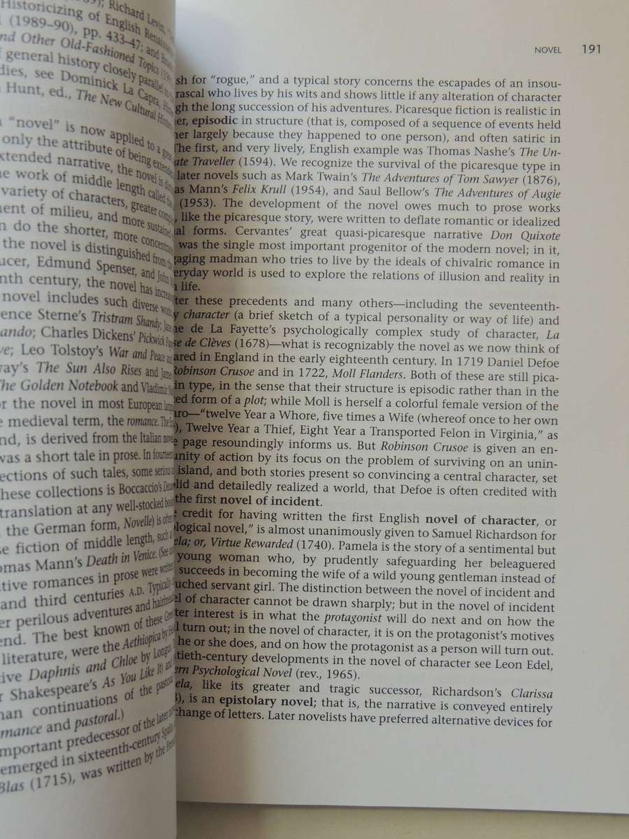 A Glossary Of Literary Terms (7th Edition 1999) - M.H. Abrams