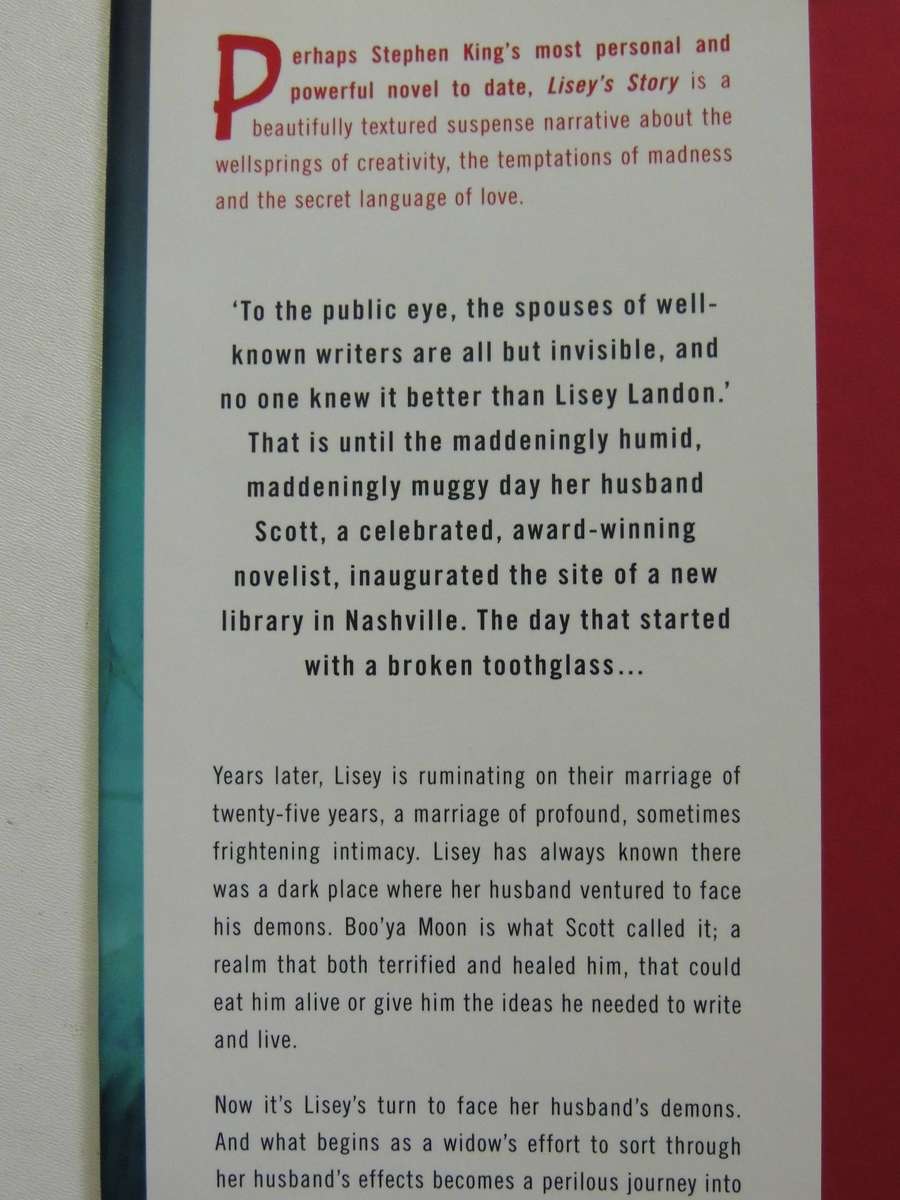 Lisey's Story -  Stephen King   First edition 2006
