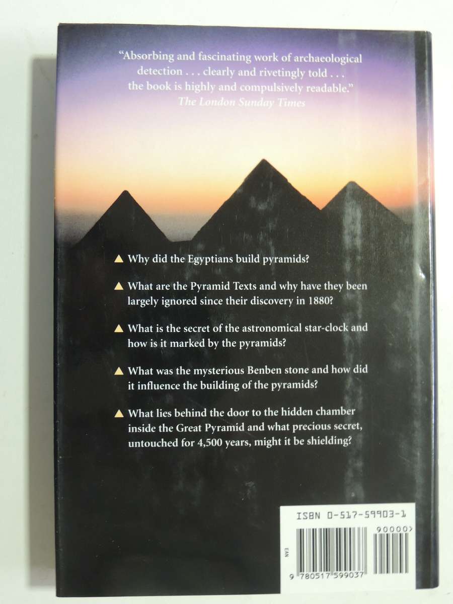 The Orion Mystery: Unlocking The Secrets Of The Pyramids - Robert Bauval & Adrian Gilbert