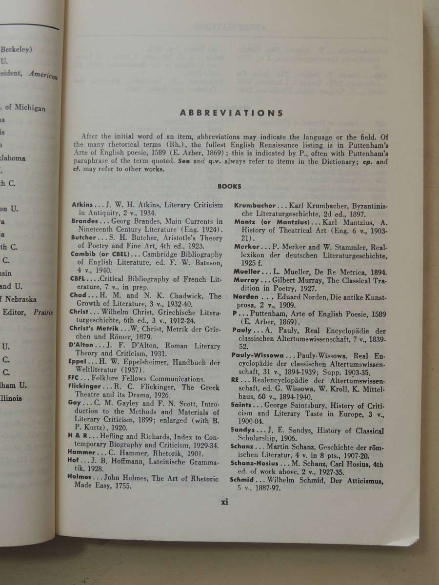 Dictionary Of World Literature - ed Joseph T. Shipley