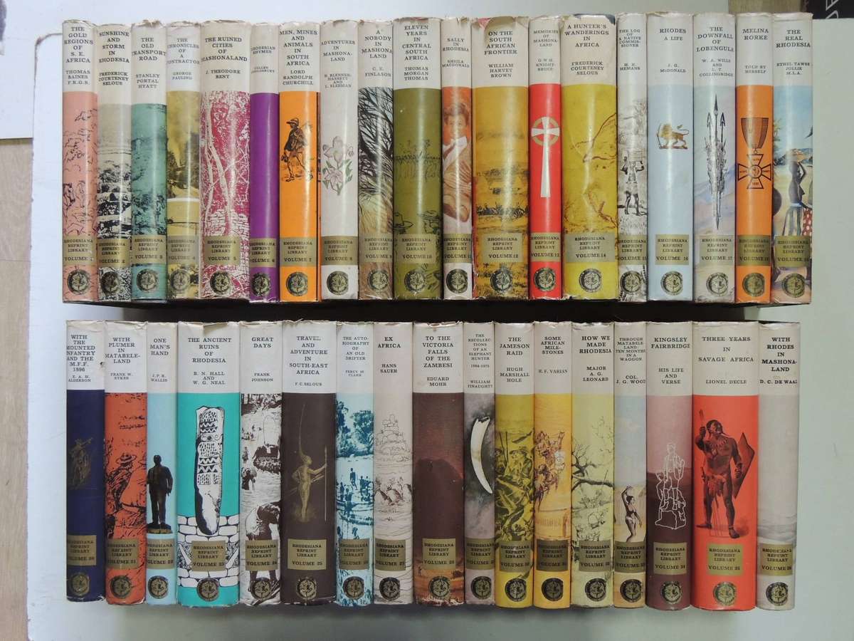 Rhodesiana Reprint Library Gold Series - Rare Complete Set of 36 Volumes