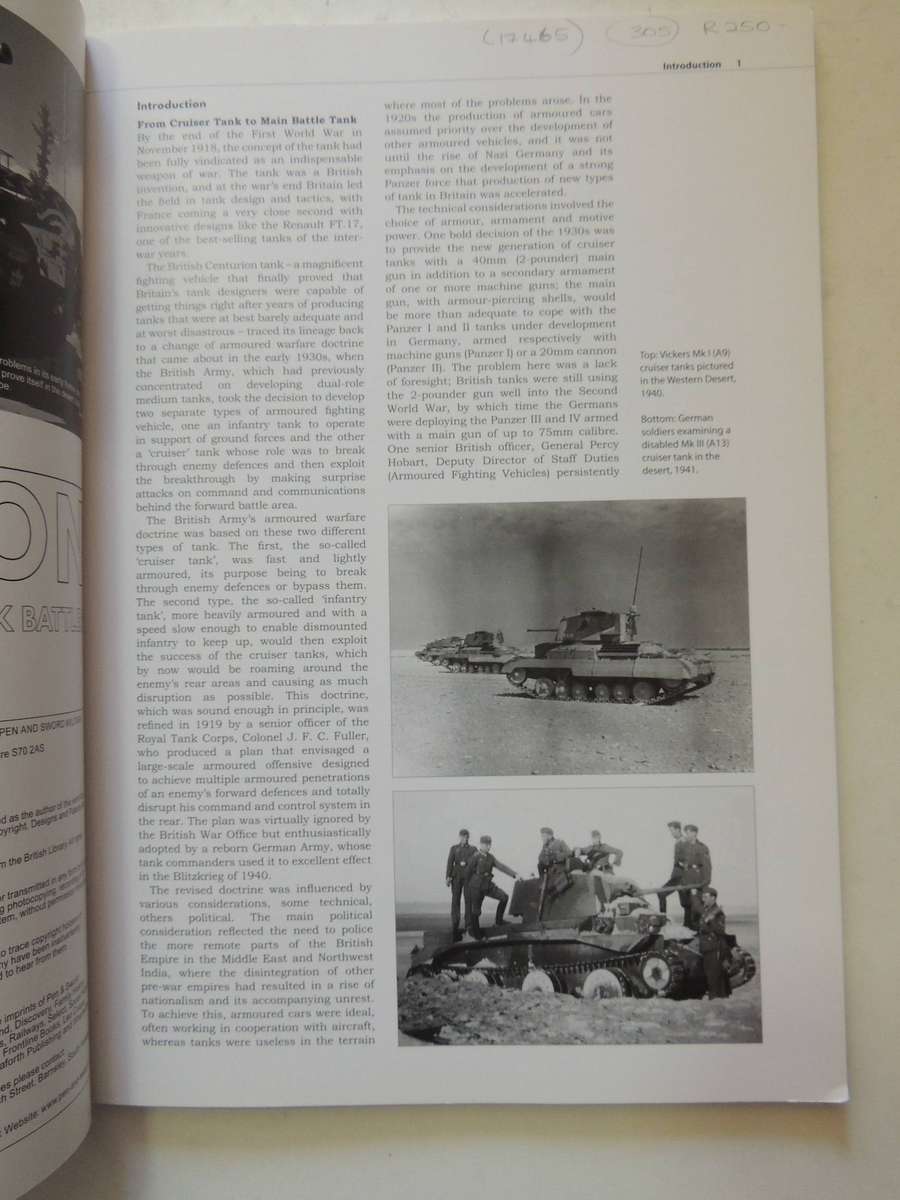 TankCraft 14: Centurion Armoured Hero Of Post-War Tank Battles - Robert Jackson