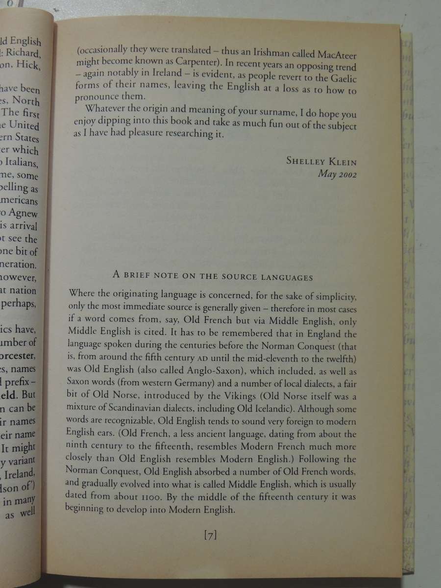 Stufflebeem, Brockway & Sturt: The Origins Of Our Surnames - Shelley Klein