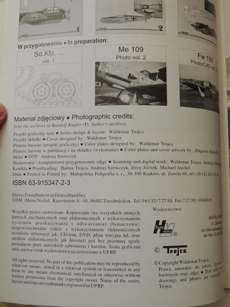 Focke Wulf Fw190: Photo/CAD Vol 1 - Waldemar Trojca