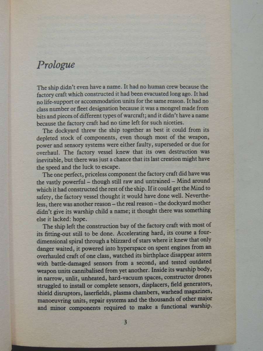 Consider Phlebas- Iain M. Banks