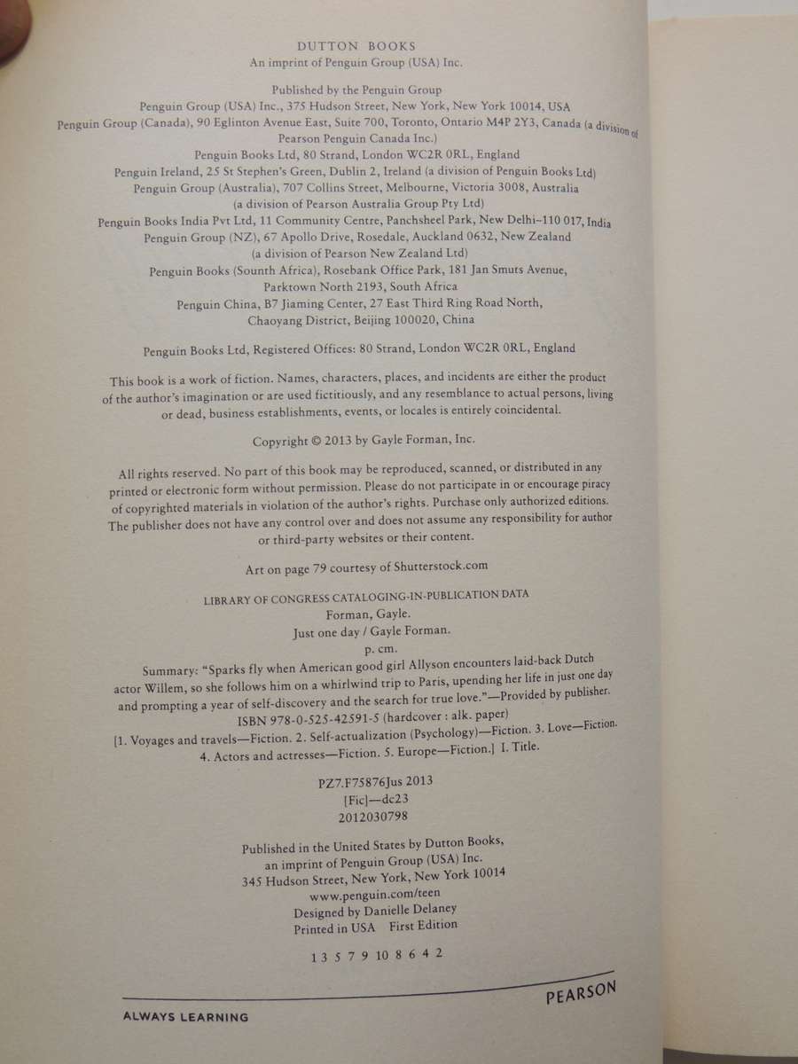 Just One Day - Gayle Forman