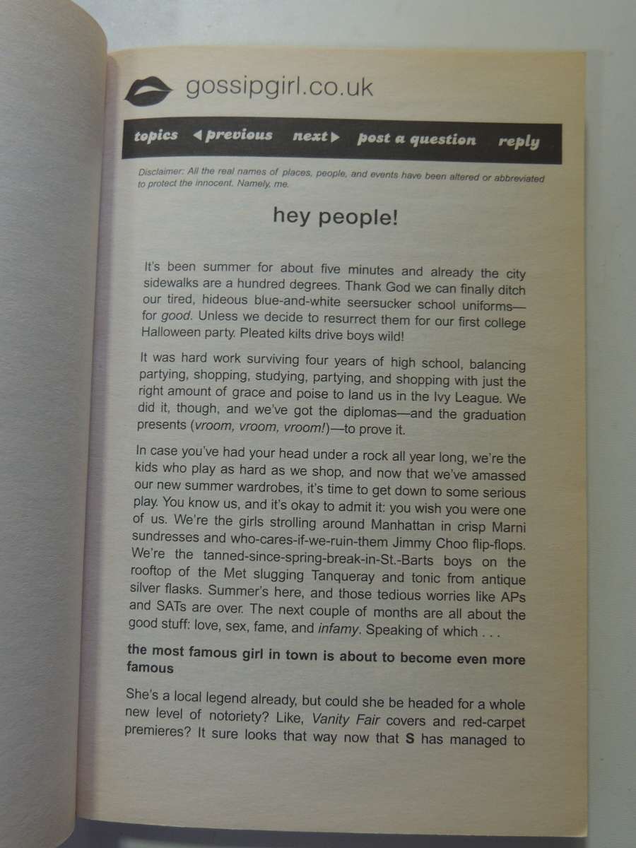 Only In Your Dreams: Gossip Girl Book 9 - Cecily Von Ziegesar