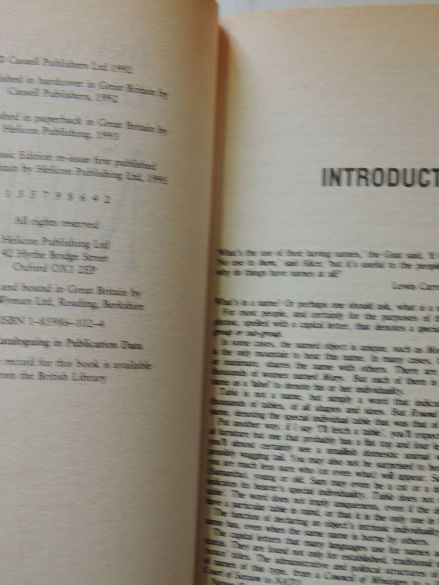 Brewer's Dictionary Of Names: People & Places & Things - Adrian Room