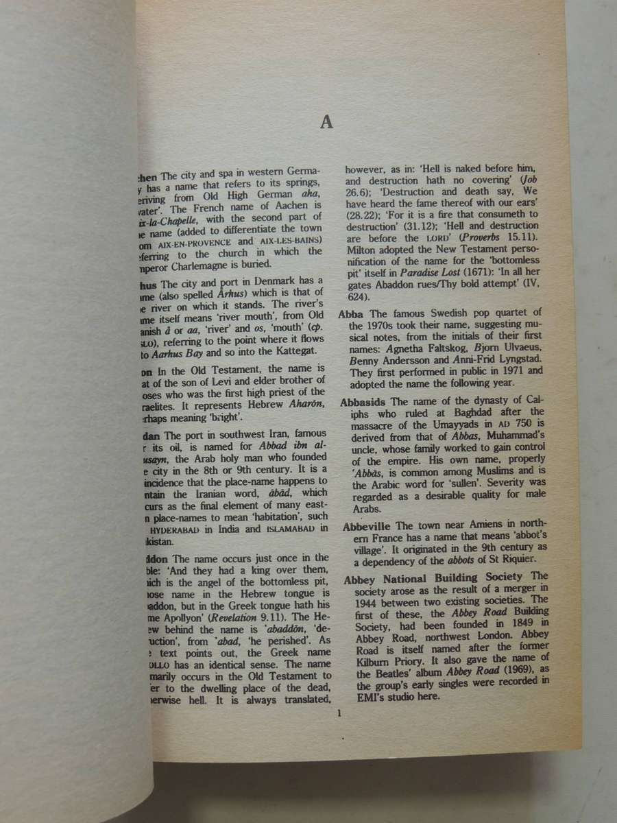 Brewer's Dictionary Of Names: People & Places & Things - Adrian Room