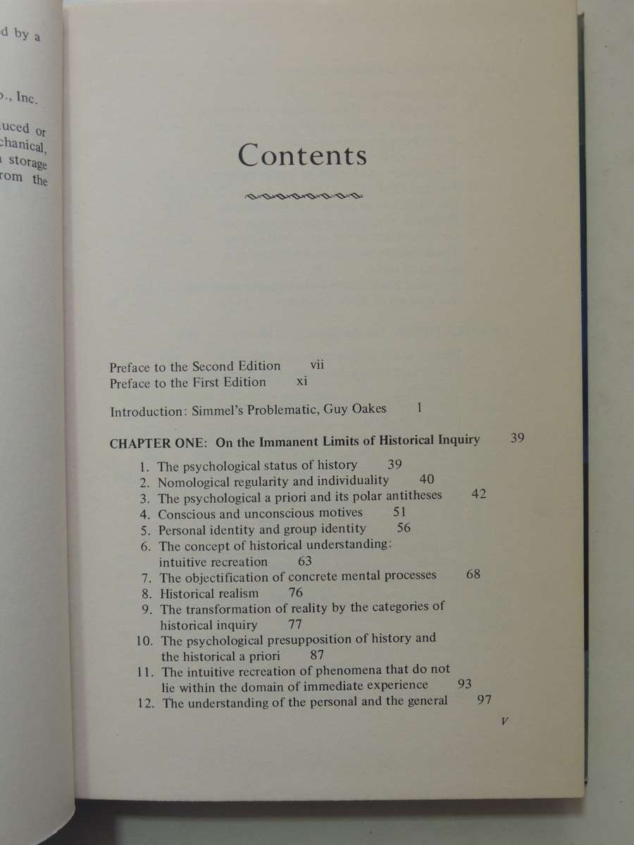 The Problems Of The Philosophy Of History: An Epistemological Essay - Georg Simmel