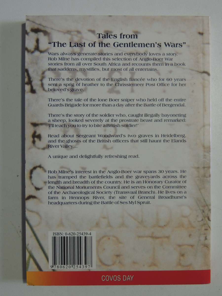 Anecdotes Of The Anglo-Boer War - Rob Milne   1st Edition Signed