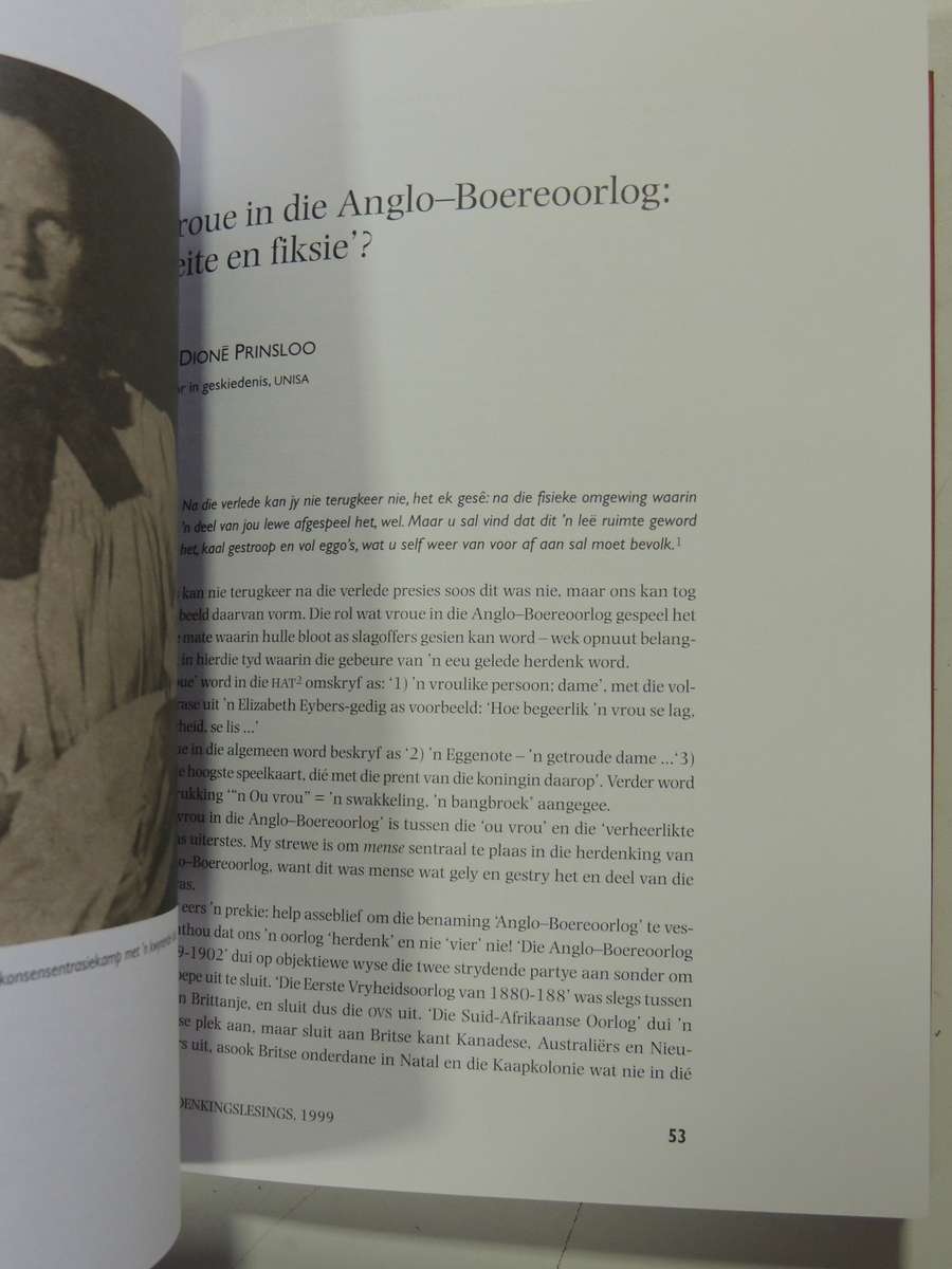 Die Anglo-Boereoorlog: Herdenkingslesings Aan Die Randse Afrikaanse Universiteit, 1999 Very SCARCE