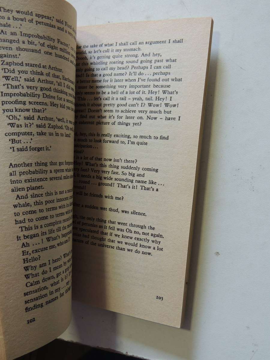 The Hitchhiker's Guide To The Galaxy (1st P/B Edition 20th Printing)-  Douglas Adams