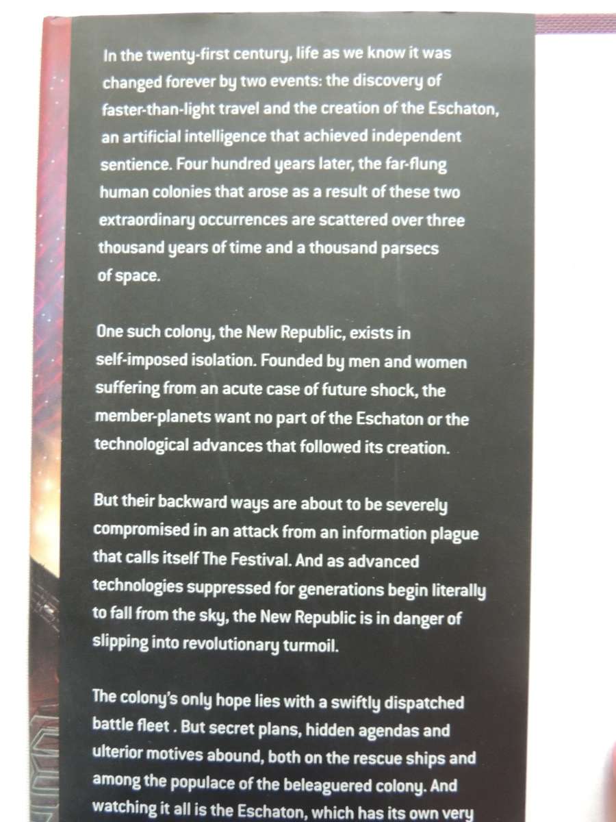 Singularity Sky - Charles Stross  1st British Ed 2004, Author's 1st Novel Hard Cover  First Edition