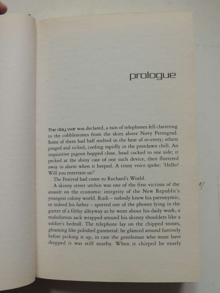Singularity Sky - Charles Stross  1st British Ed 2004, Author's 1st Novel Hard Cover  First Edition