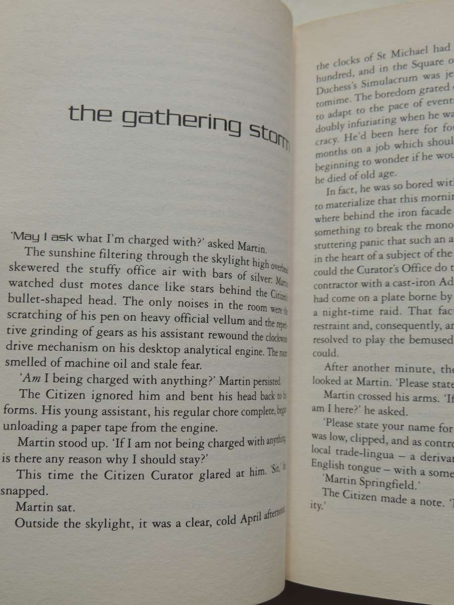 Singularity Sky - Charles Stross  1st British Ed 2004, Author's 1st Novel Hard Cover  First Edition