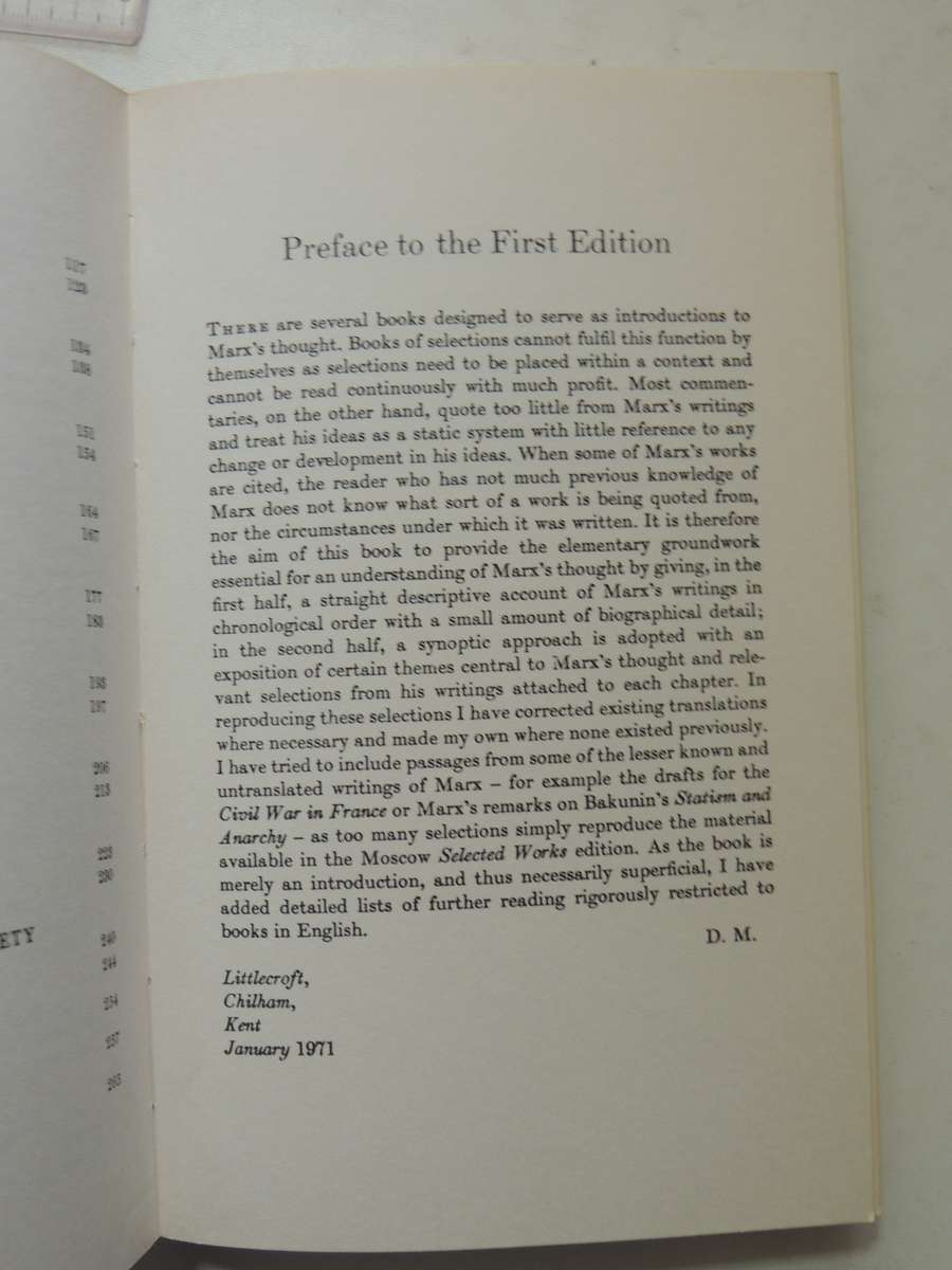 The Thought Of Karl Marx 2nd Edition - David McLellan