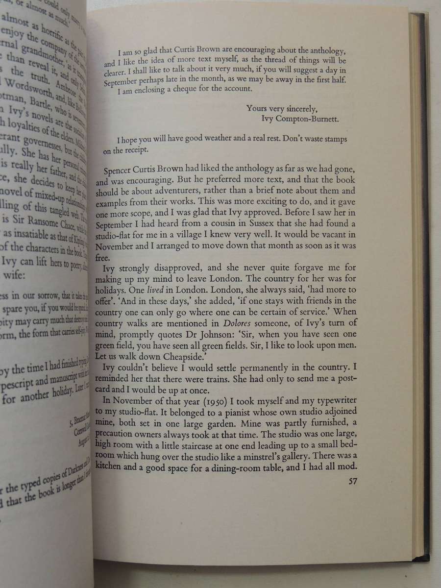 Ivy Compton-Burnett: A Memoir - Cicely Greig   Signed Limited Edition 7/100