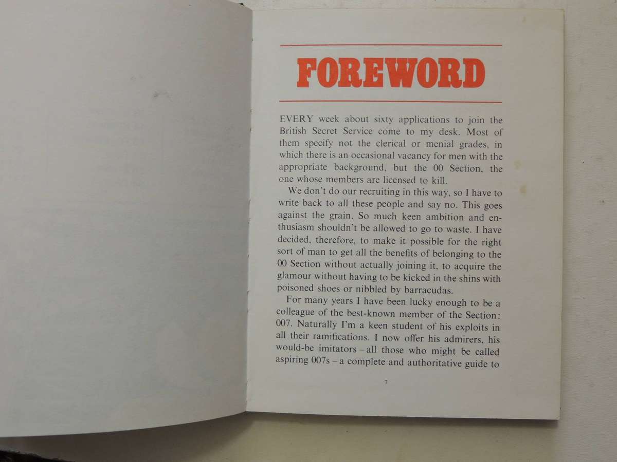 The Book Of Bond Or Every Man His Own 007 (As Is - The Back Of The Reversible Dust Jacket Has Been B