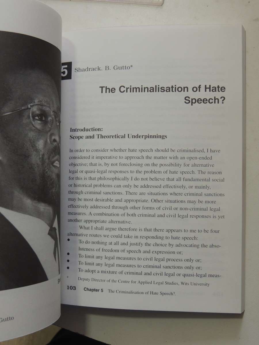 Between Speech And Silence: Hate Speech, P*rn*graphy And The New South Africa - ed Jane Duncan
