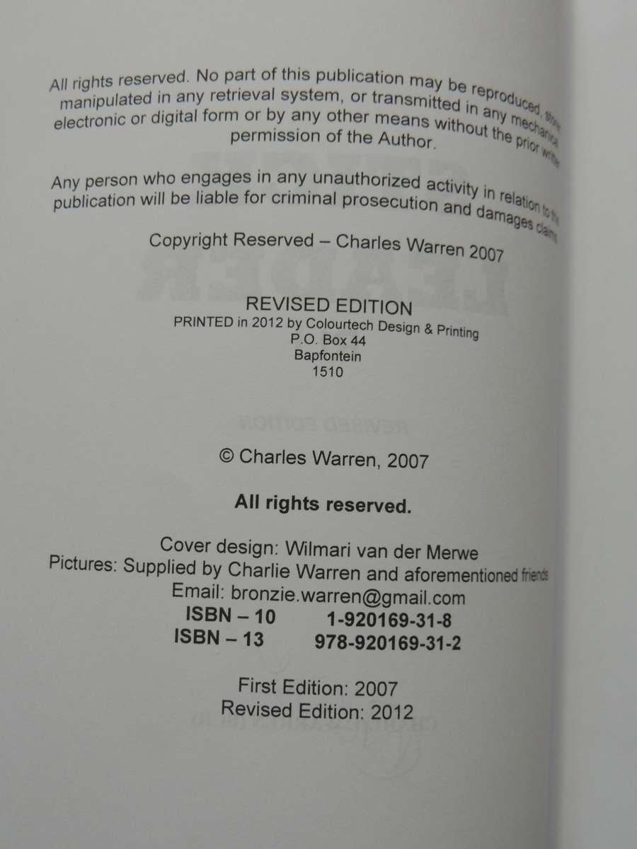 Stick Leader - 2nd Revised Edition (Signed)  Charlie Warren