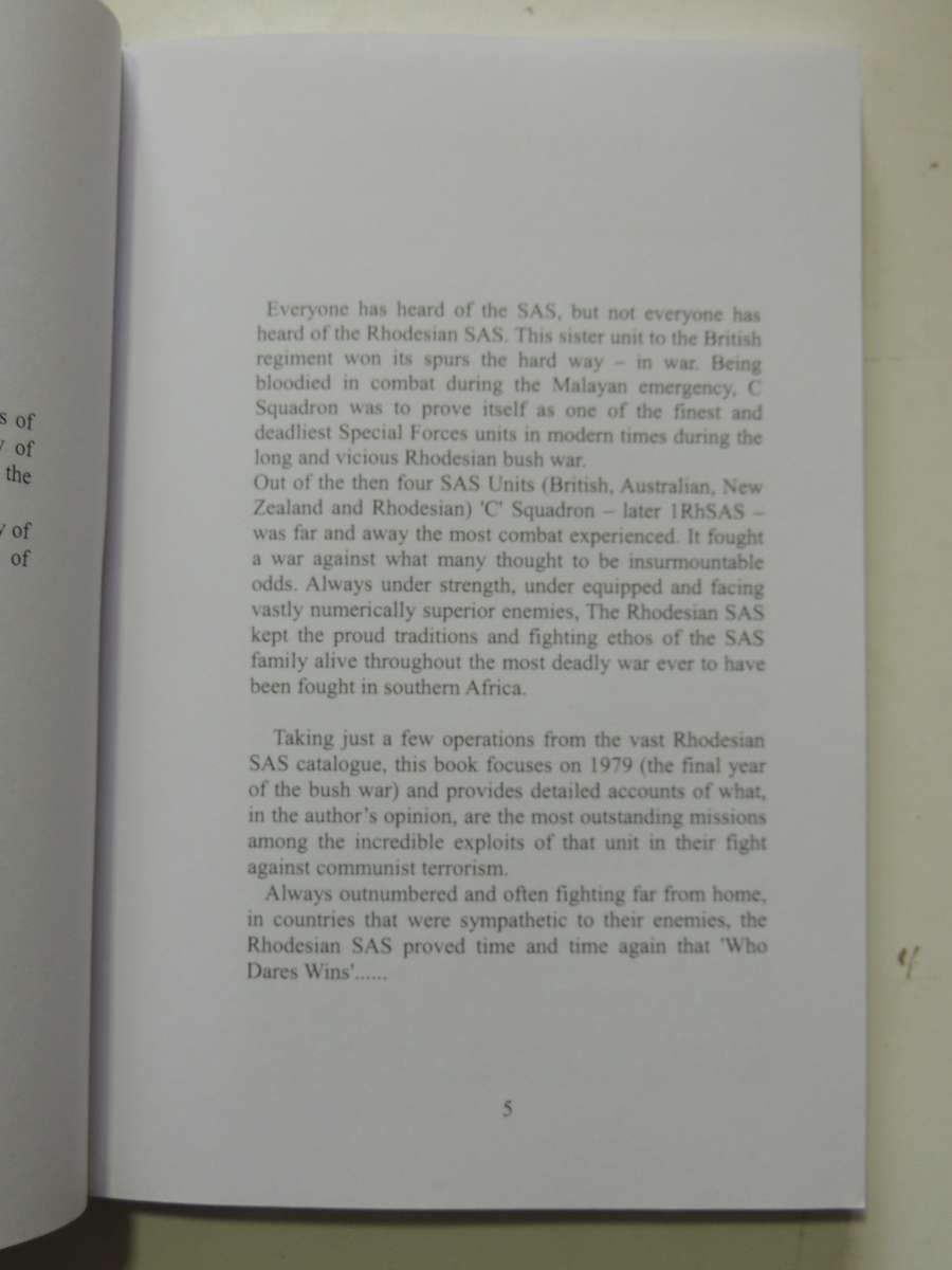 Those Who Dared- The Rhodesian SAS Andy Ryan