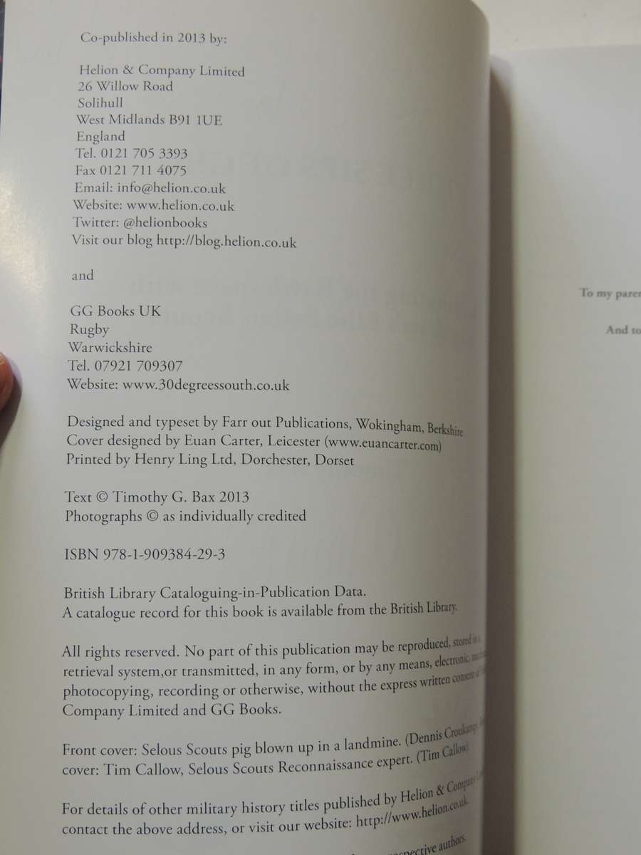 Threes Sips Of Gin:Dominating The Battlespace With Rhodesia's Elite Selous Scouts (Inscribed) T  Bax