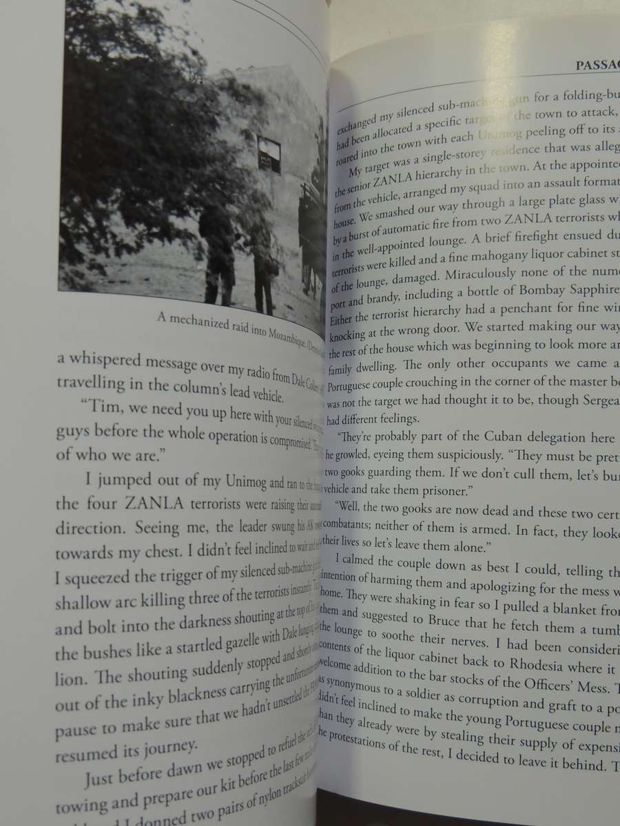 Threes Sips Of Gin:Dominating The Battlespace With Rhodesia's Elite Selous Scouts (Inscribed) T  Bax