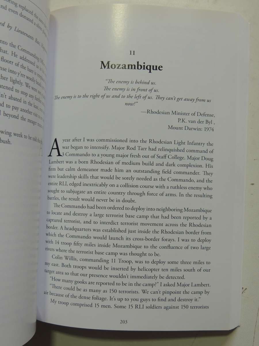 Threes Sips Of Gin:Dominating The Battlespace With Rhodesia's Elite Selous Scouts (Inscribed) T  Bax