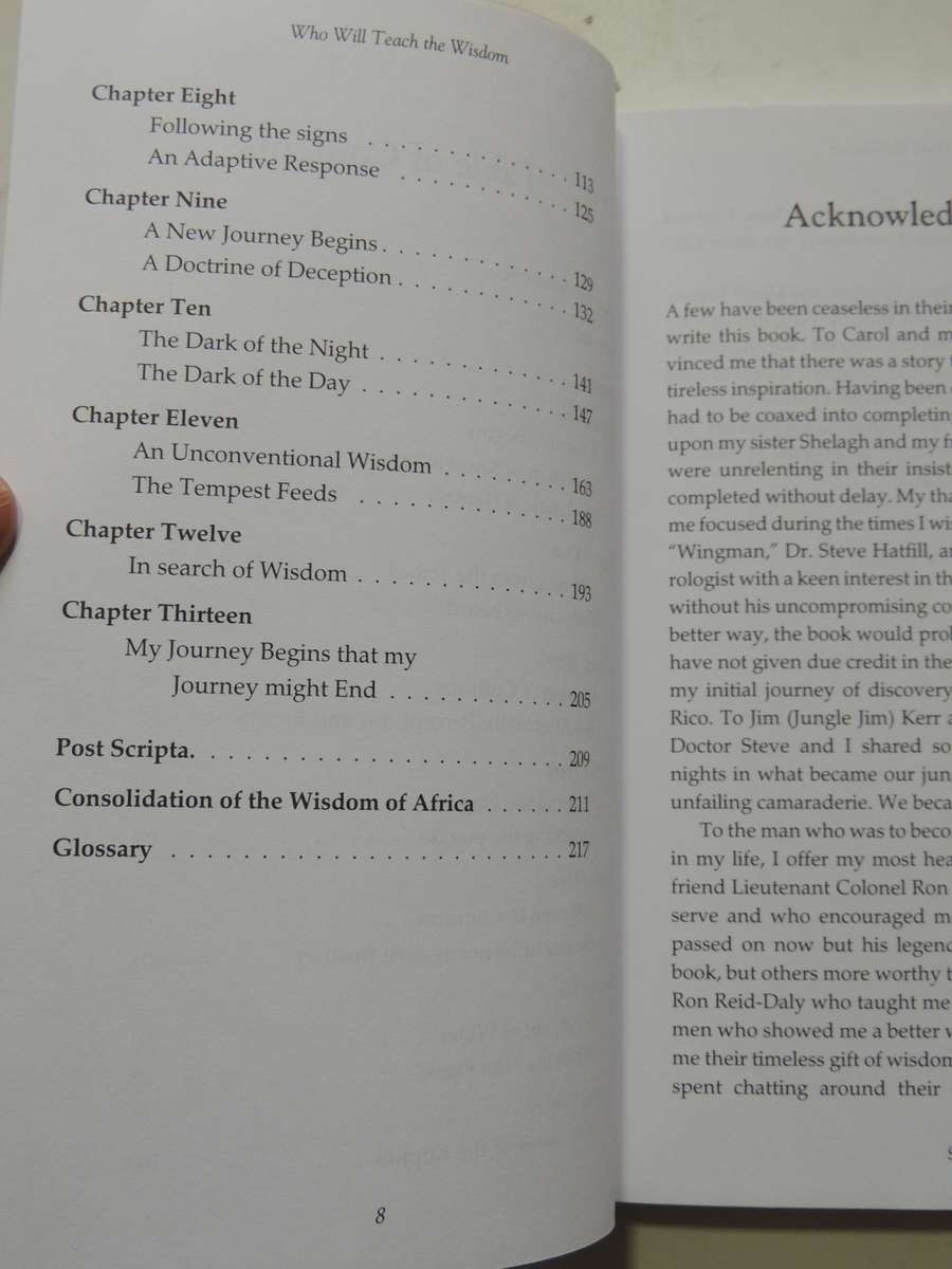 Who Will Teach The Wisdom - Living With The Tribes (Inscribed) Timothy G. Bax