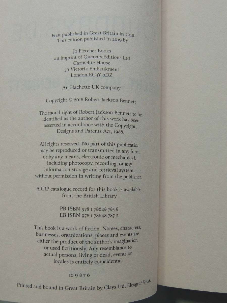 The Founders Trilogy Book 1: Foundryside- Robert Jackson Bennett