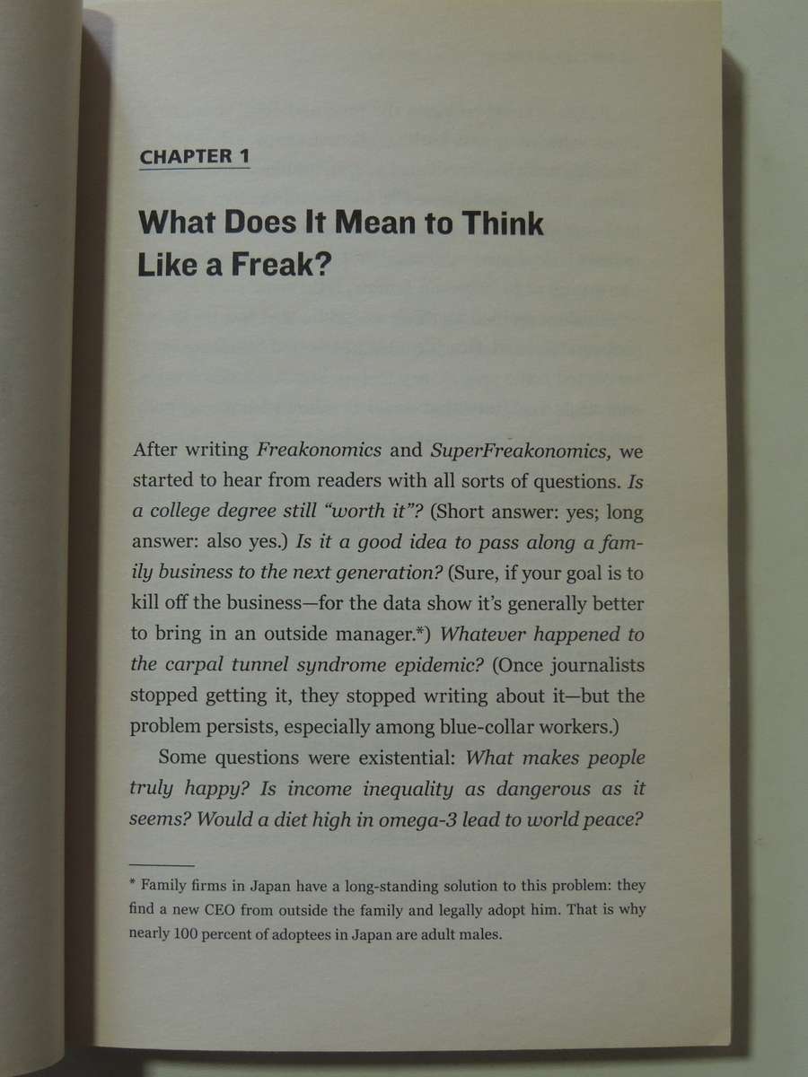 Think Like A Freak - Secrets Of The Rogue Economist - Stephen D. Levitt & Stephen J. Dubner
