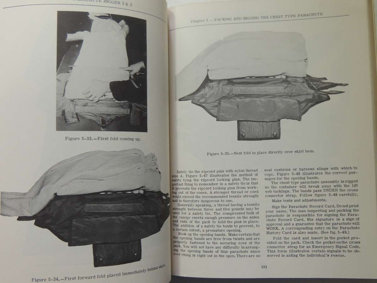 Parachute Rigger 3 & 2 Bureau Of Naval Personnel