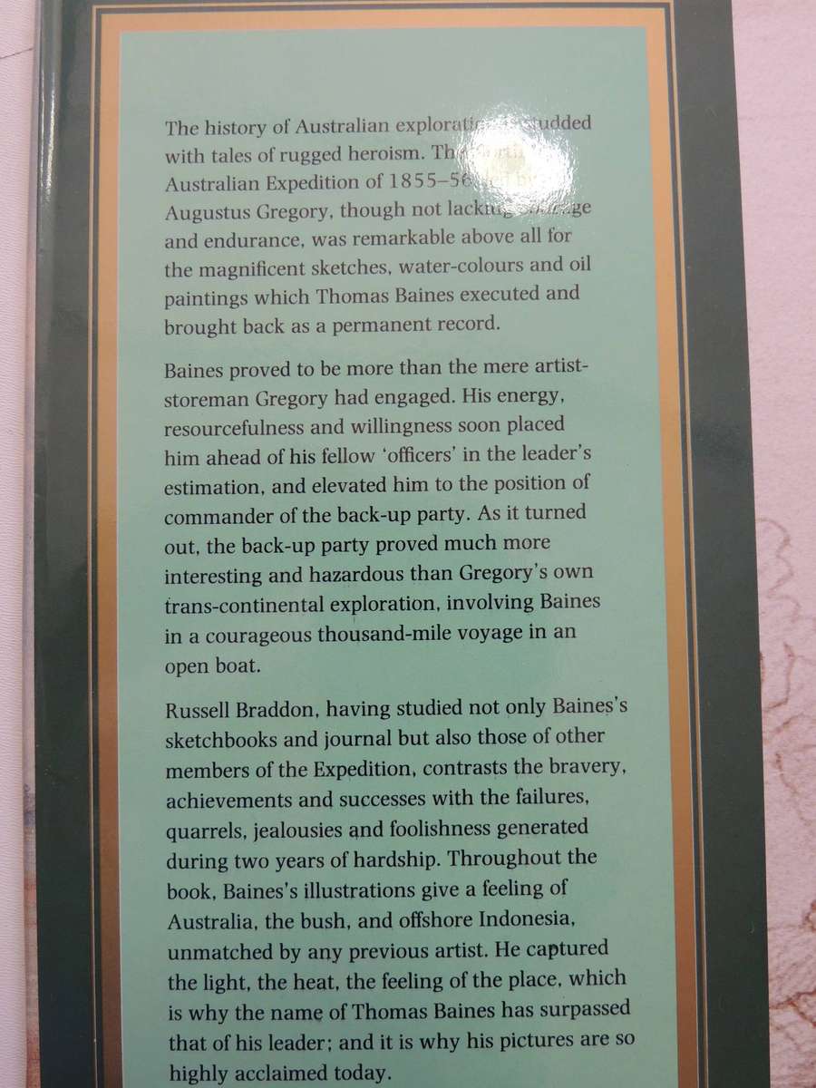 Thomas Baines And The North Australian Expedition - Russell Brandon    Signed by Author