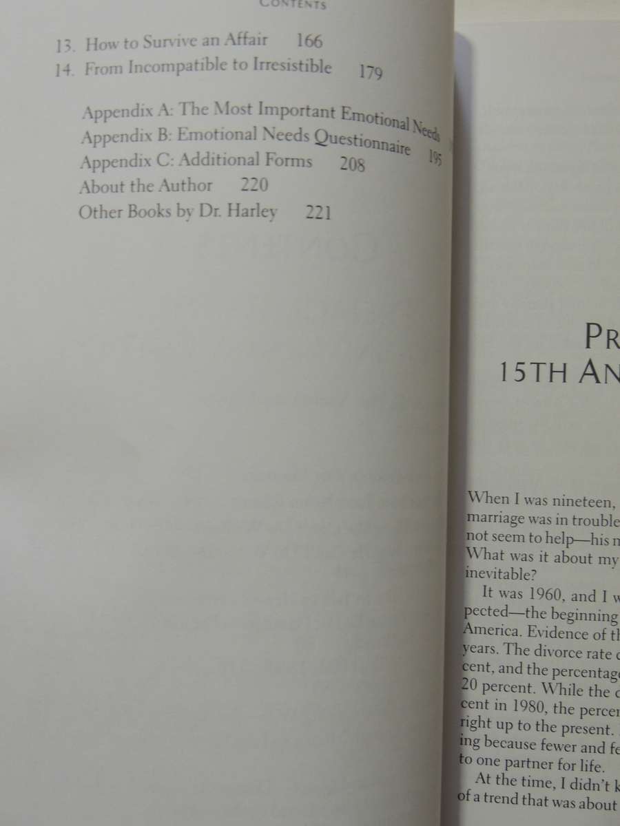 His Needs Her Needs: Building An Affair-Proof Marriage- Willard F. Harley, Jr.