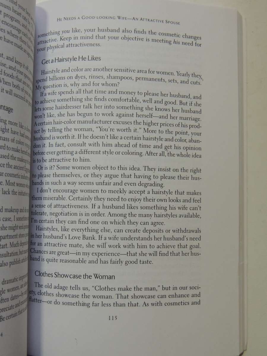 His Needs Her Needs: Building An Affair-Proof Marriage- Willard F. Harley, Jr.