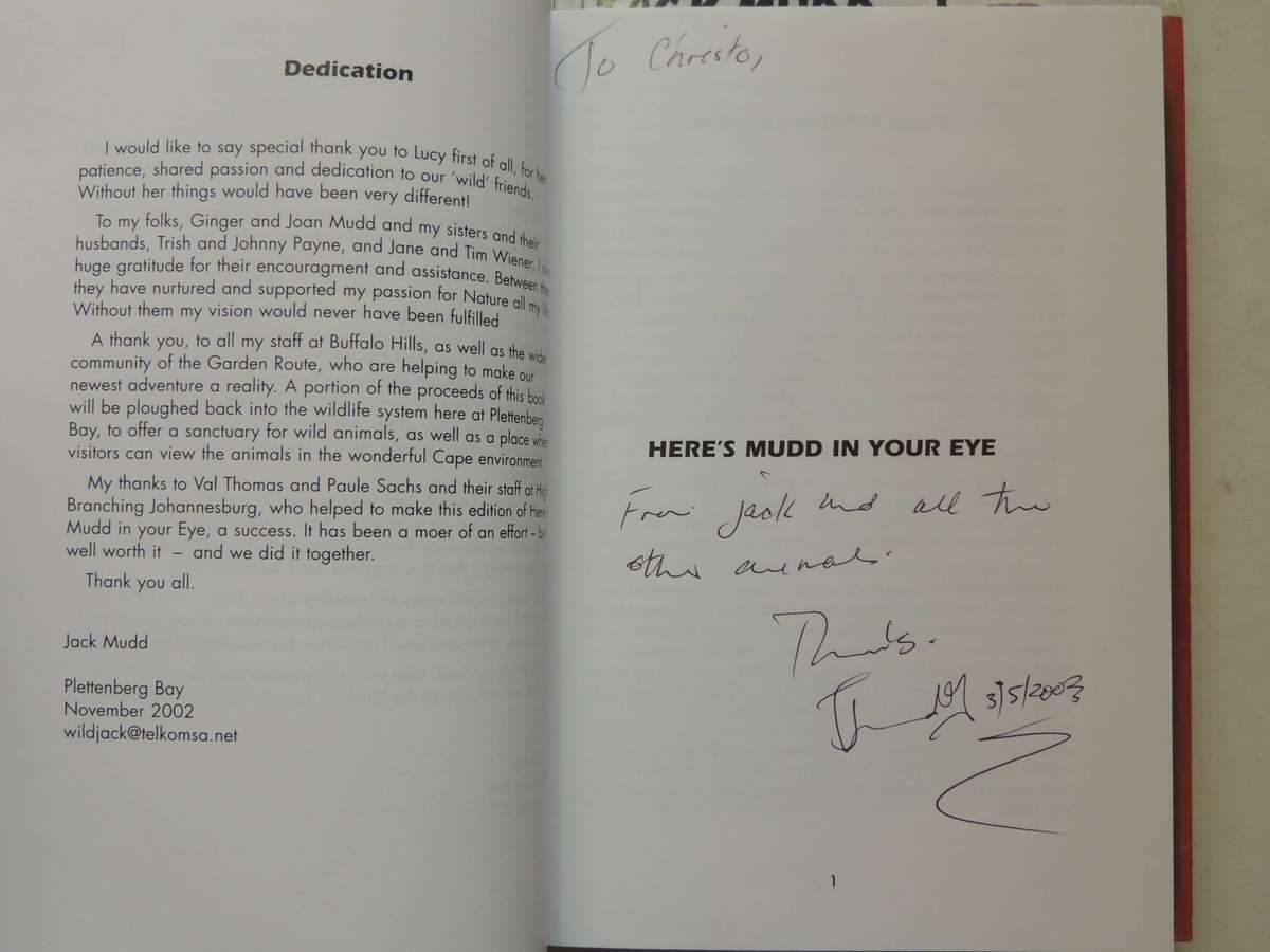 3 Volume, Here's Mudd In Your Eye, I'm Alright Jack, Jack Of All Trades - Jack Mudd   (2 Inscribed)