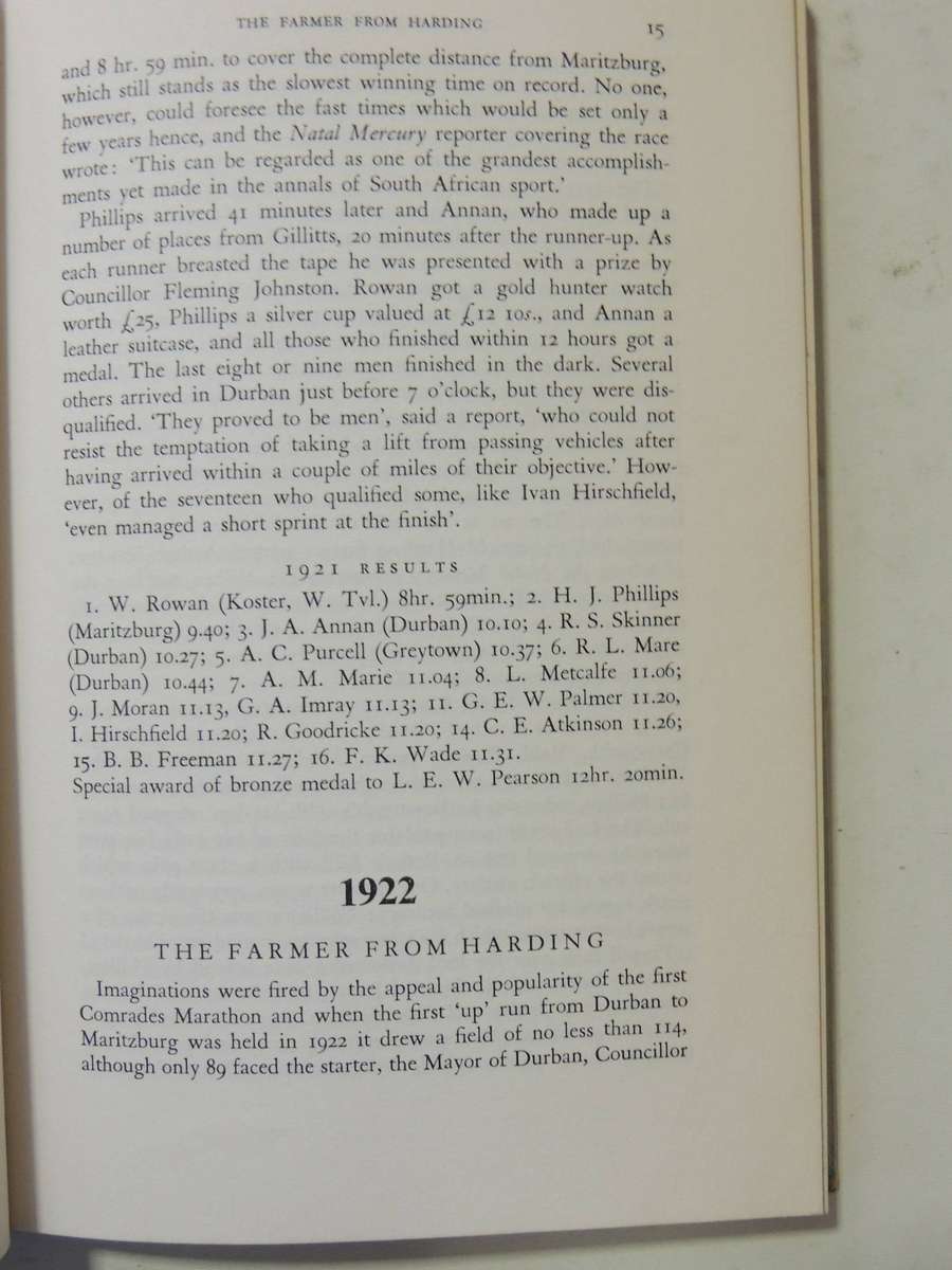 The Comrades Marathon Story (1st Edition 1966)- Morris & Douglas Alexander