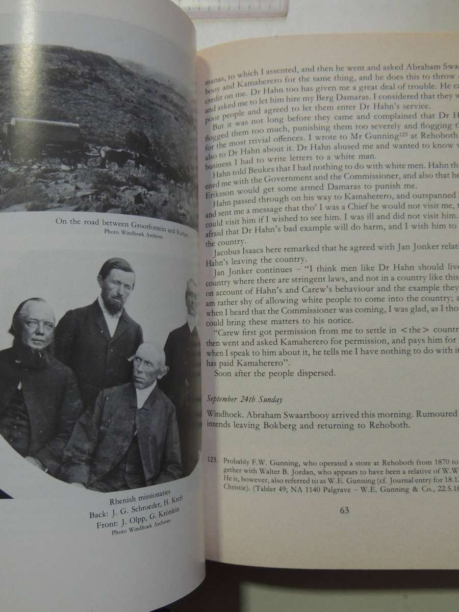 The Commissions Of W.C. Palgrave: Special Emissary To South West Africa 1876-1885- ed E.L.P. Stals