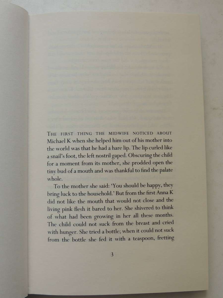 Life & Times Of Michael K  - J.M. Coetzee     1st Edition 1983