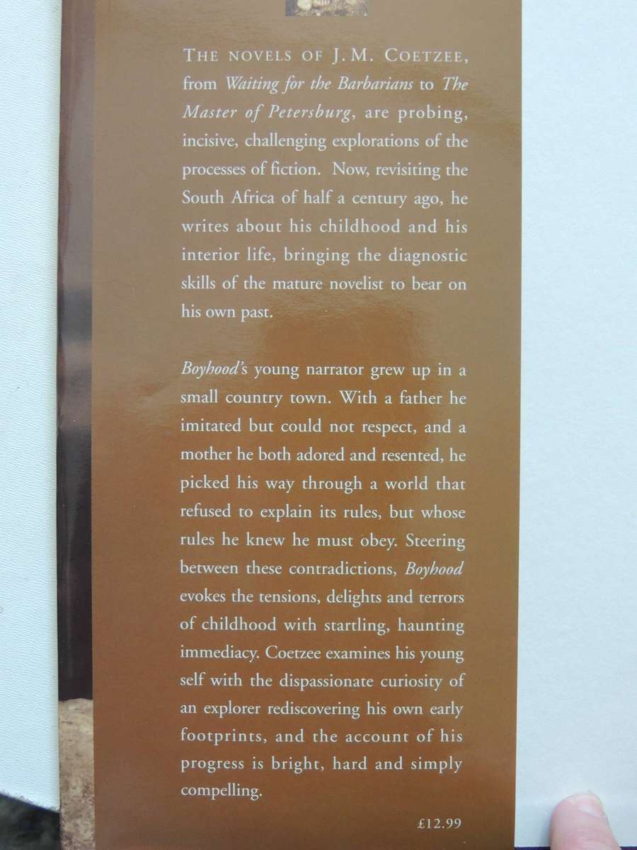 Boyhood: Scenes From Provincial Life  - J.M. Coetzee    (1st Edition 1997)