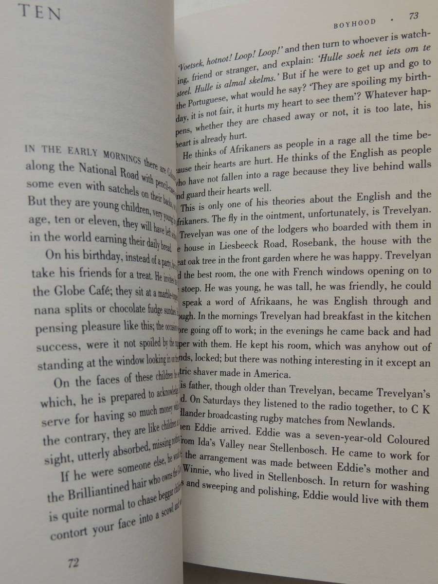 Boyhood: Scenes From Provincial Life  - J.M. Coetzee    (1st Edition 1997)