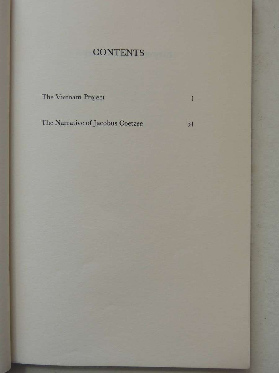 Dusklands - J.M. Coetzee     (1st P/B edition 1982)