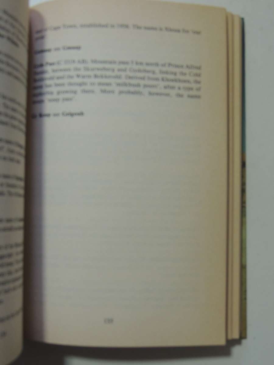 Dictionary Of Southern African Place Names  - P.E. Raper    (1st Edition 1987)