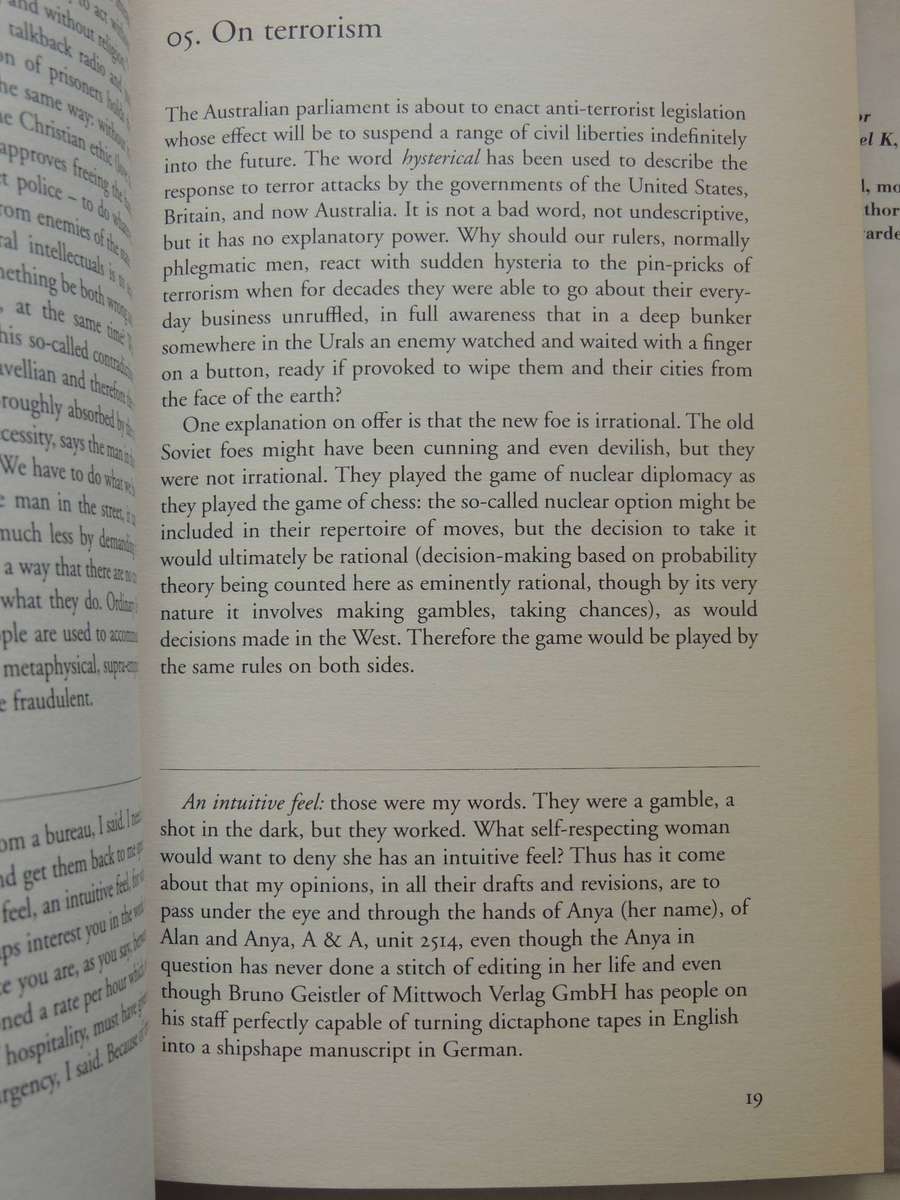 Diary Of A Bad Year  - J.M. Coetzee    (1st Edition 2007)
