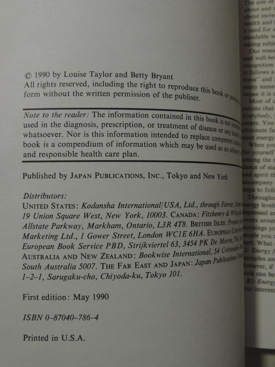 Ki Energy For Everybody - Louise Taylor & Betty Bryant