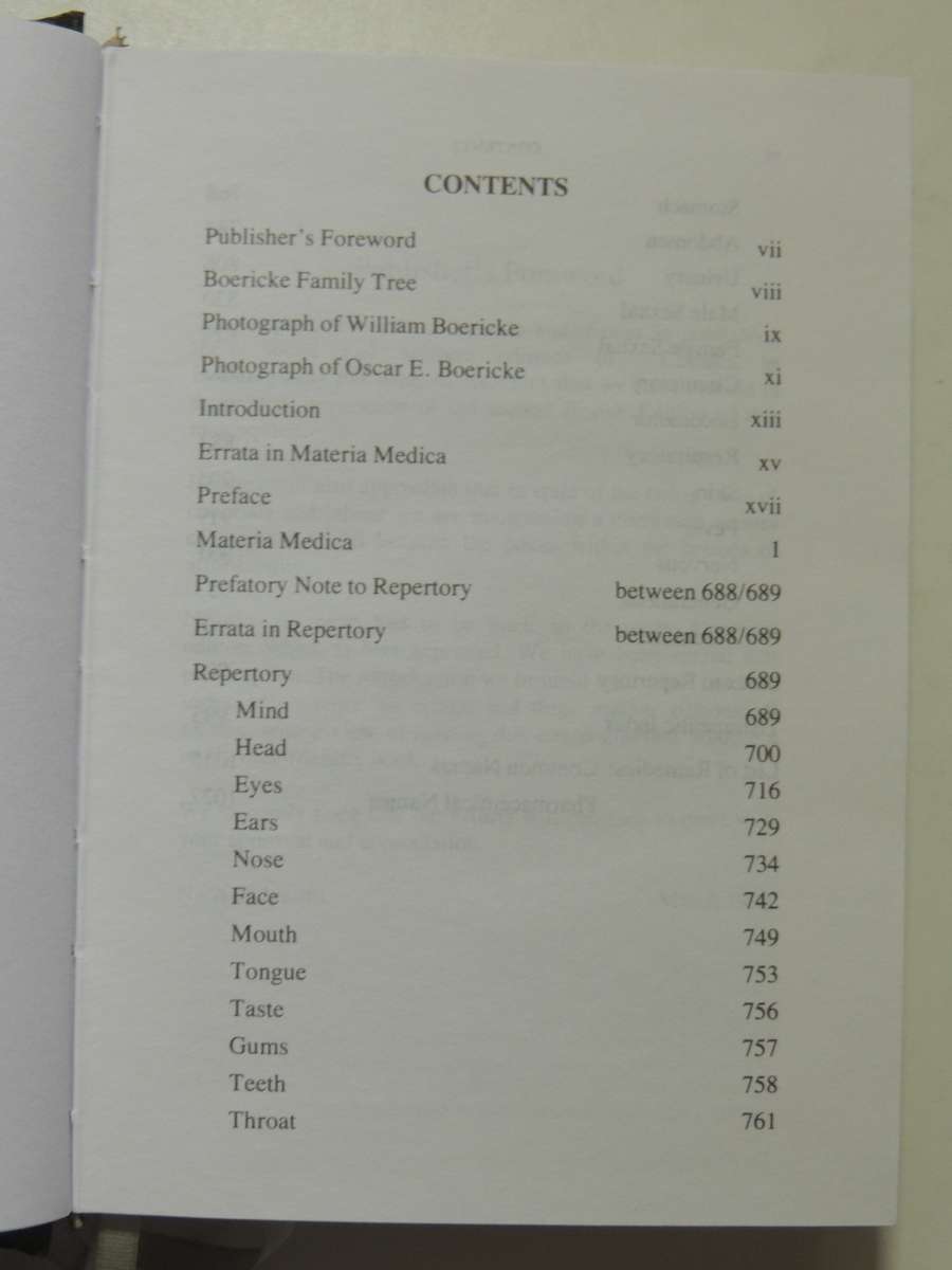 Homoeopathic Materia Medica Comprising the Characteristic & Guiding Symptoms / Remedies - Boericke